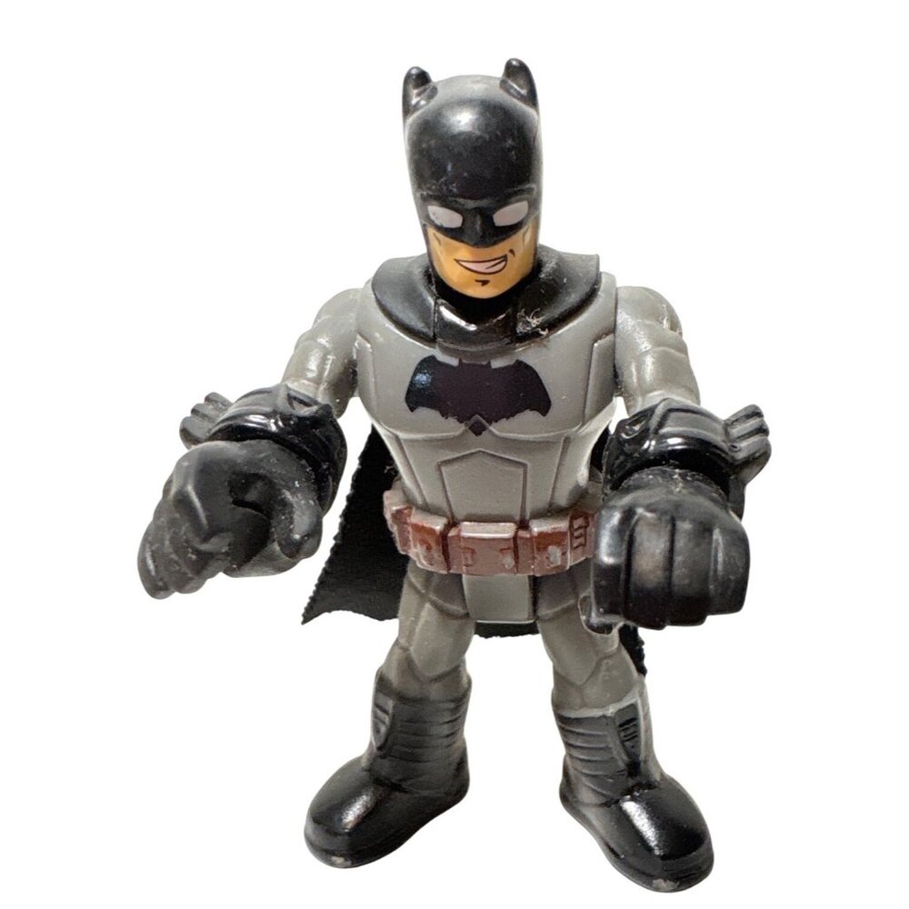 Batman Action Figure 4" Gray & Black With Cape